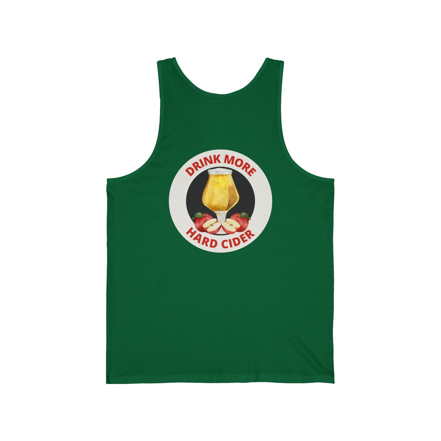 Hard Cider Tank Top — "Drink More Hard Cider" Graphic Beverage Tank