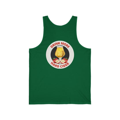 Hard Cider Tank Top — "Drink More Hard Cider" Graphic Beverage Tank