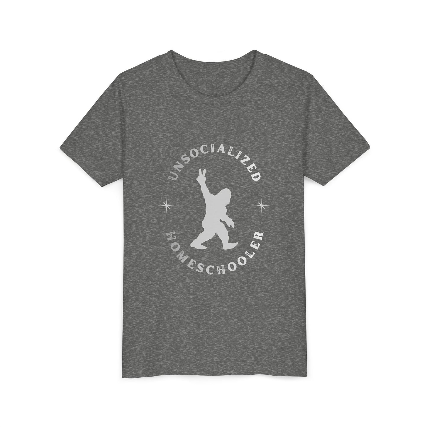 Youth Tee — "Unsocialized Homeschooler" Graphic Shirt (Kids Homeschool Apparel)