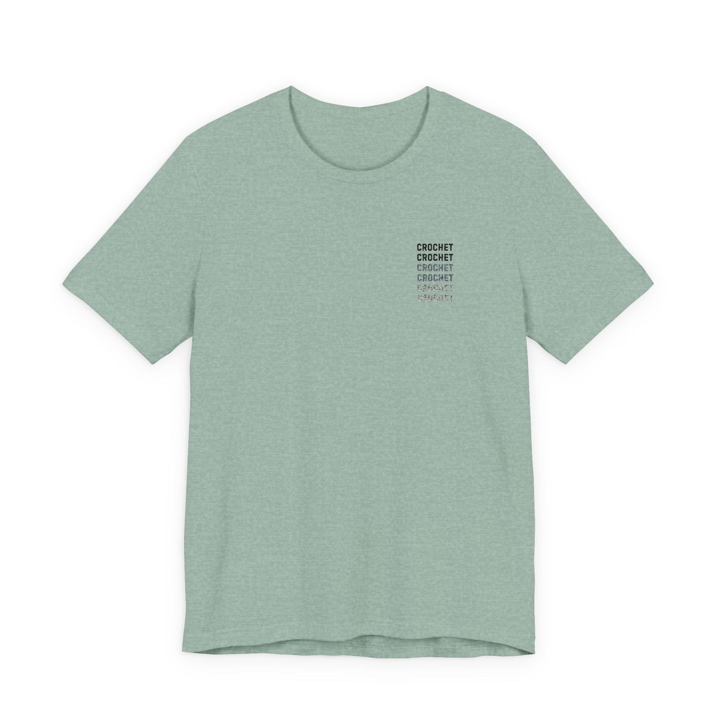 Orange Small-Logo Tee — 'Crochet' Graphic Pocket T-Shirt