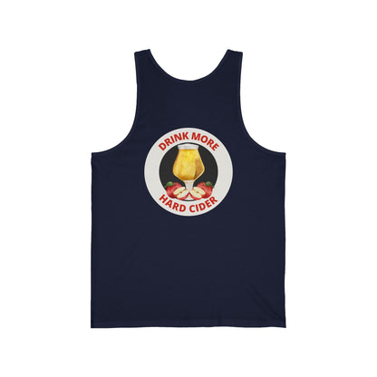 Hard Cider Tank Top — "Drink More Hard Cider" Graphic Beverage Tank