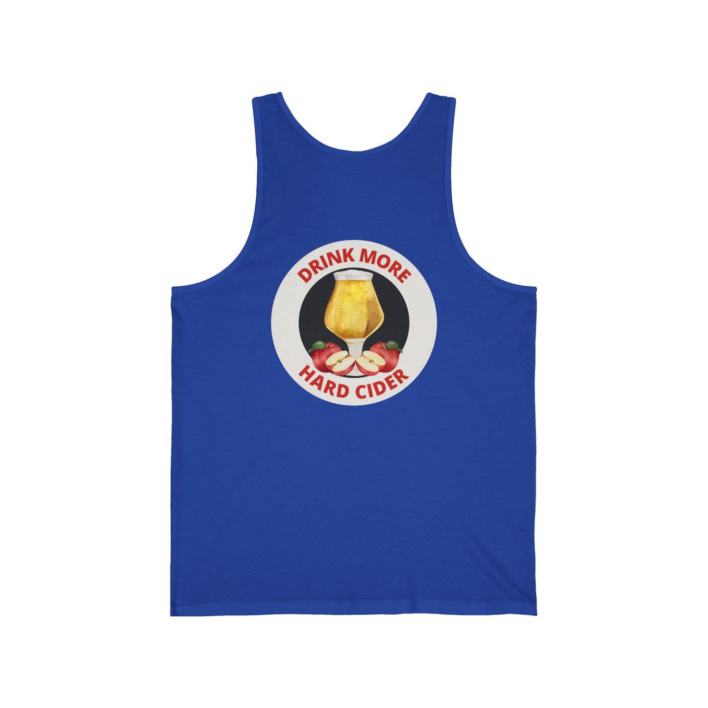 Hard Cider Tank Top — "Drink More Hard Cider" Graphic Beverage Tank