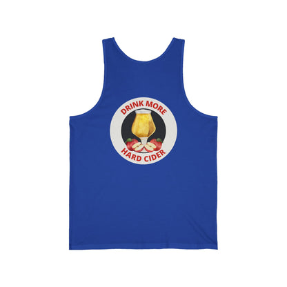 Hard Cider Tank Top — "Drink More Hard Cider" Graphic Beverage Tank