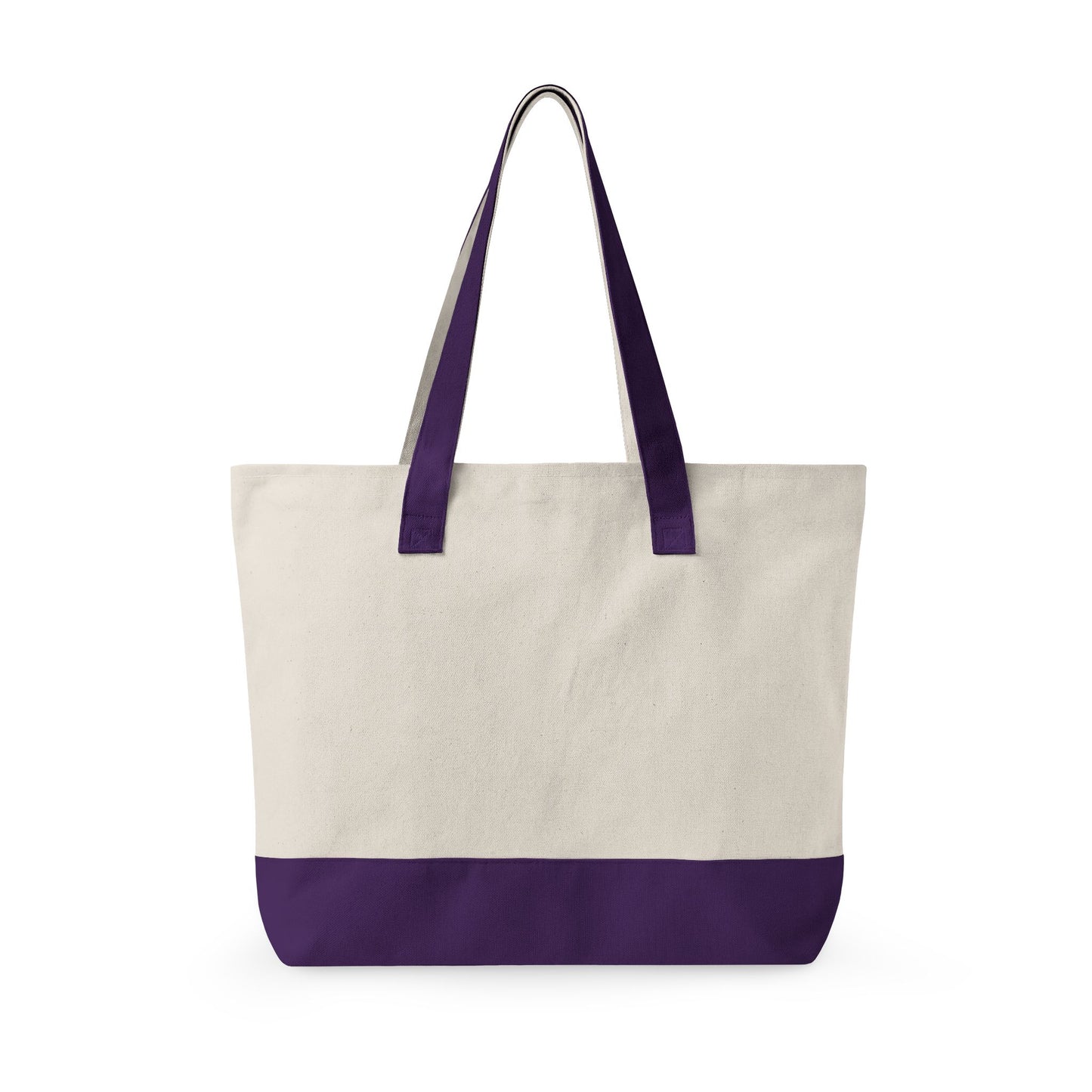 Canvas Tote Bag — Vintage Wave Sunset ‘I Walk the Waves’ Zippered Tote