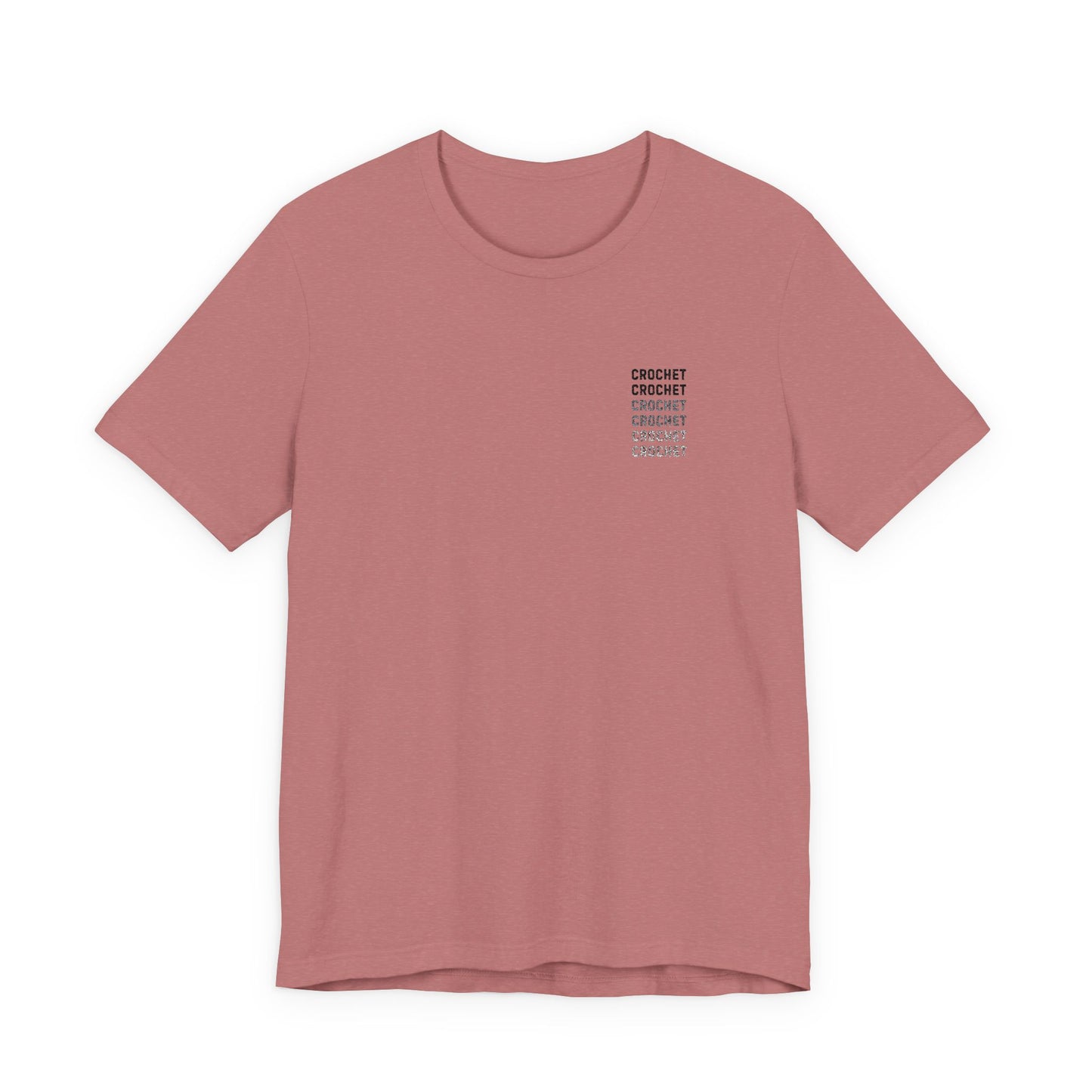 Orange Small-Logo Tee — 'Crochet' Graphic Pocket T-Shirt
