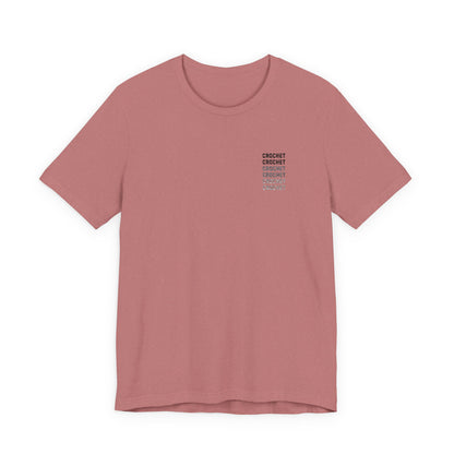 Orange Small-Logo Tee — 'Crochet' Graphic Pocket T-Shirt