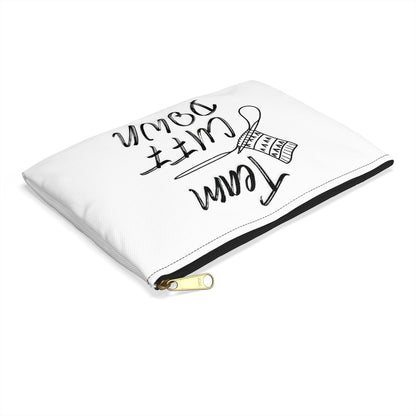 Accessory Pouch — "Team Cuff Down" Winter Print Zipper Pouch