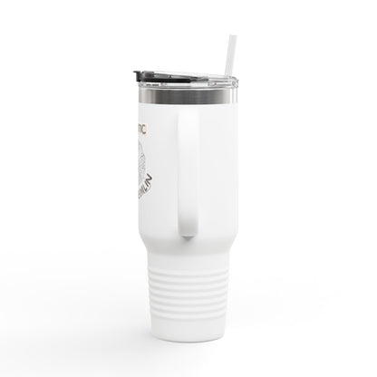 40oz Insulated Travel Mug — "Chaotic Yarn Gremlin" Knitting Lover Tumbler