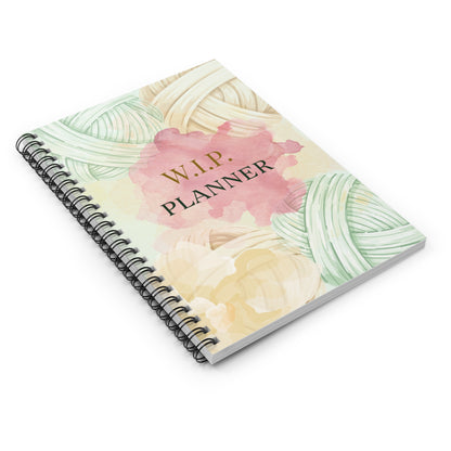 W.I.P. Planner Spiral Notebook — Knitting Project Tracker & To-Do Journal