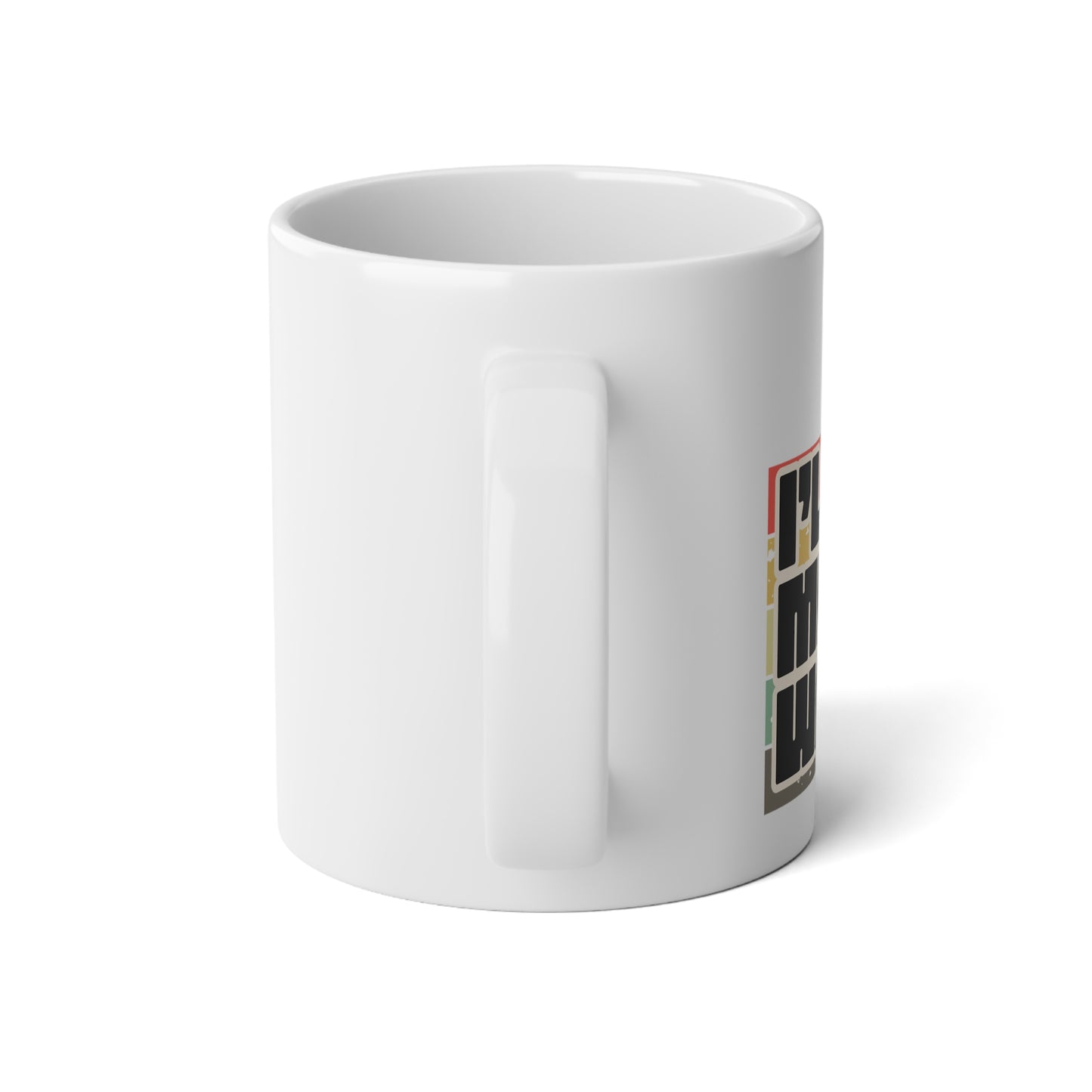 20oz Jumbo Mug — Retro Yarn Ball Knit If I Want To Funny Knitting Mug