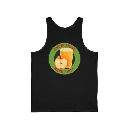 Hard Cider Tank Top — "Drink More Hard Cider" Apple Juice Design
