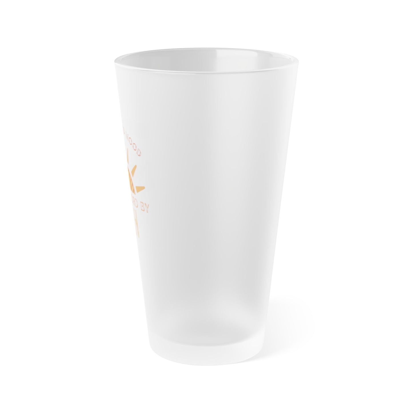 Frosted Pint Glass – 16oz Knitting & Yarn Lover Beer Glass