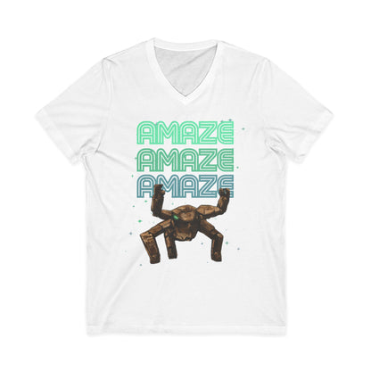 Amaze  VNeck Tee  Retro Graphic Shirt