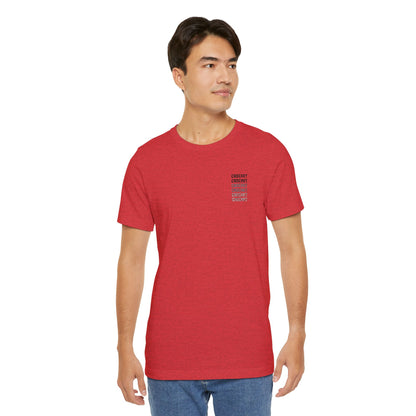 Orange Small-Logo Tee — 'Crochet' Graphic Pocket T-Shirt
