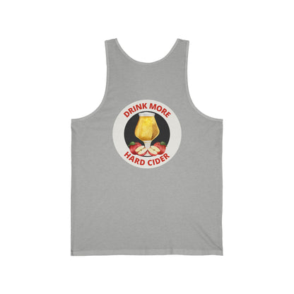 Hard Cider Tank Top — "Drink More Hard Cider" Graphic Beverage Tank