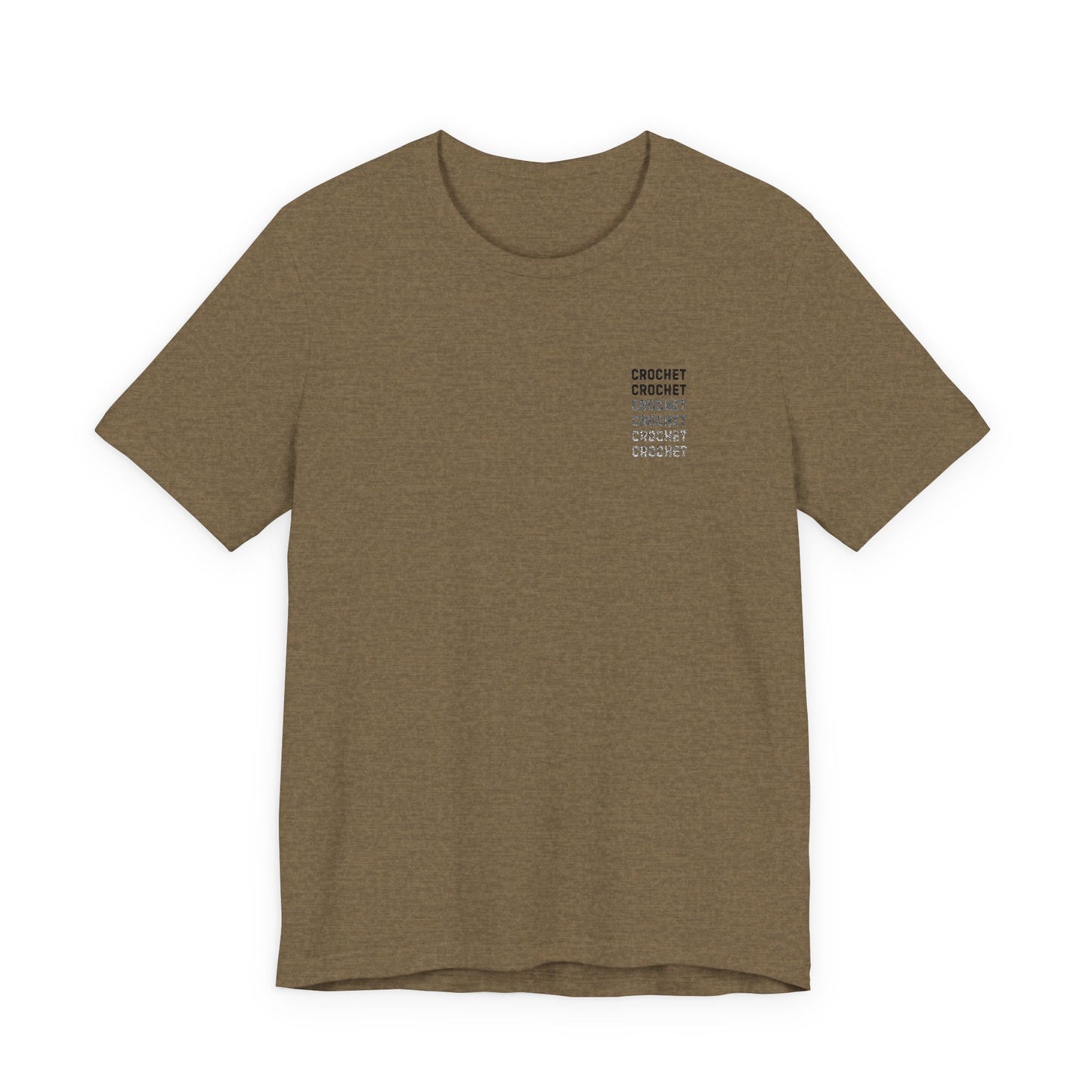 Orange Small-Logo Tee — 'Crochet' Graphic Pocket T-Shirt