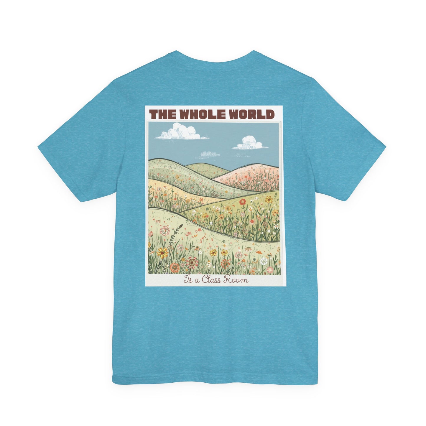 The Whole World Tee — Vintage Meadow Graphic T-Shirt