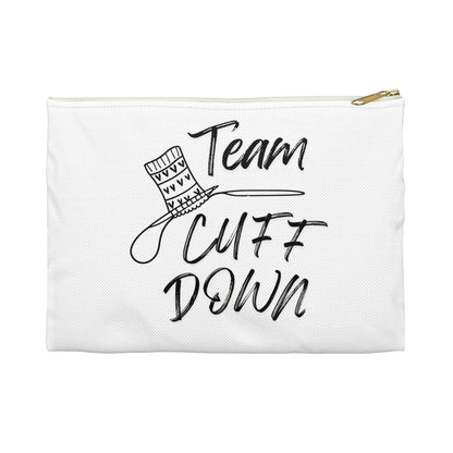 Accessory Pouch — "Team Cuff Down" Winter Print Zipper Pouch