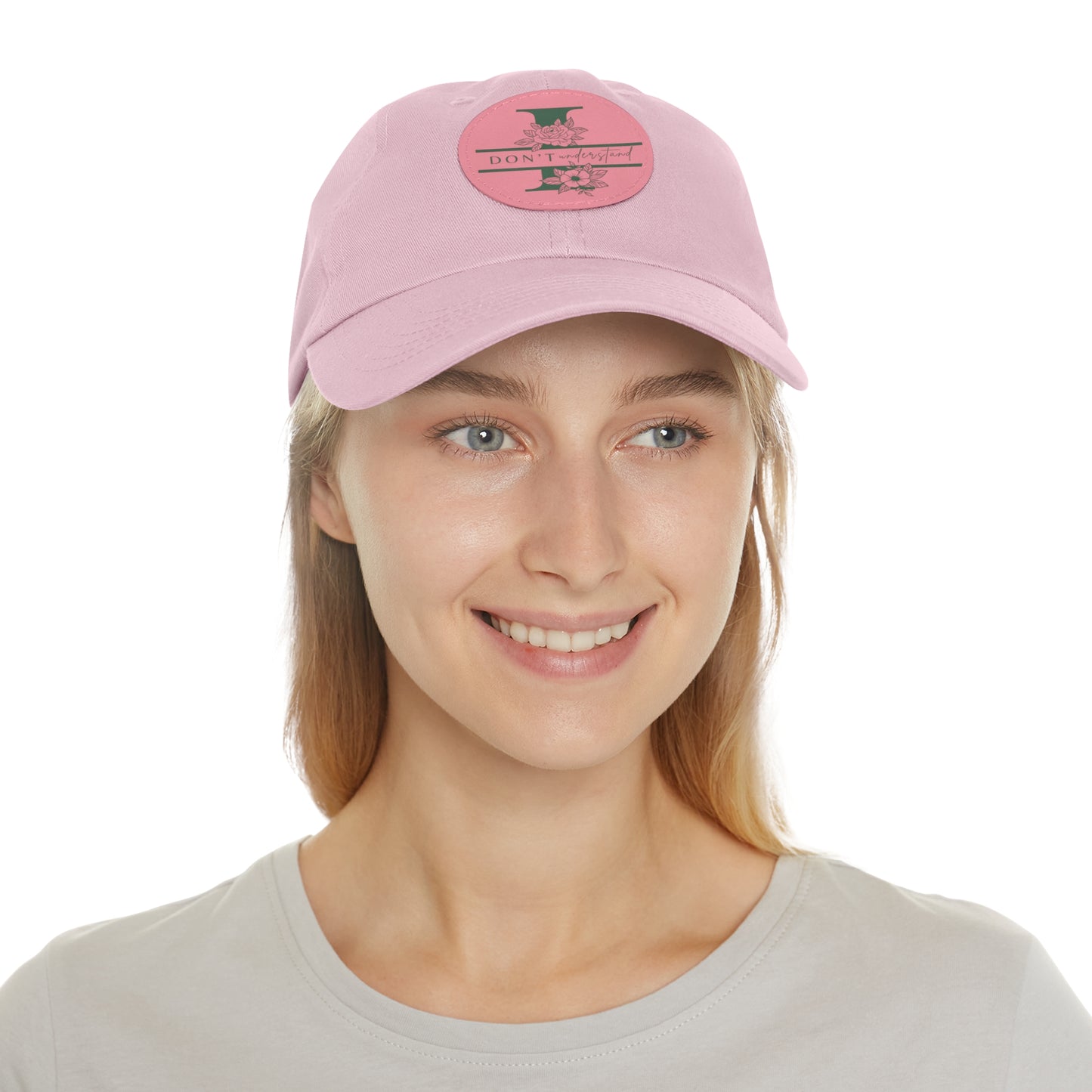 Hat  I dont uinderstand  Leather Patch Baseball Cap