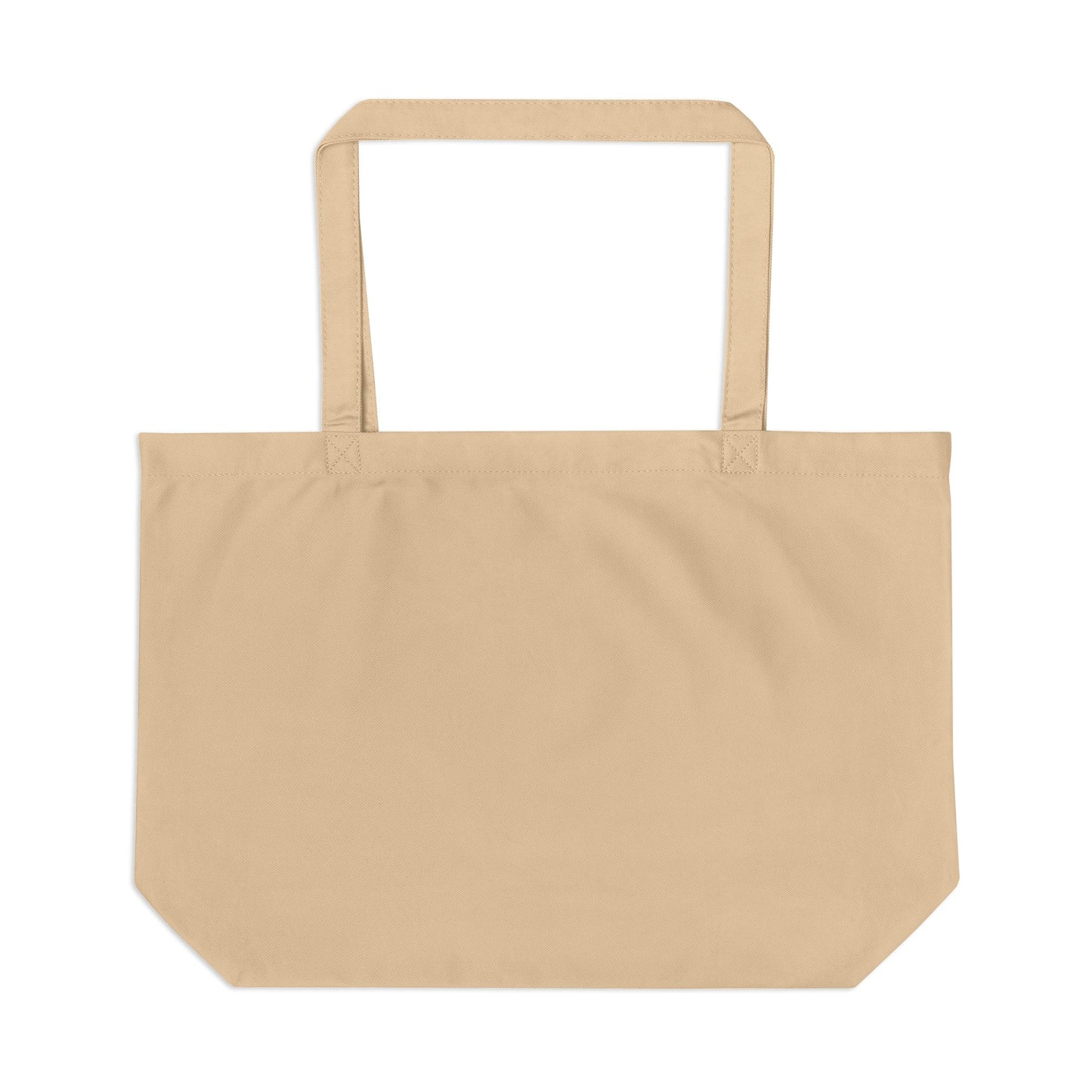Beach Day Canvas Tote Bag – "Knit Girl Summer" Illustrated Eco Shopper