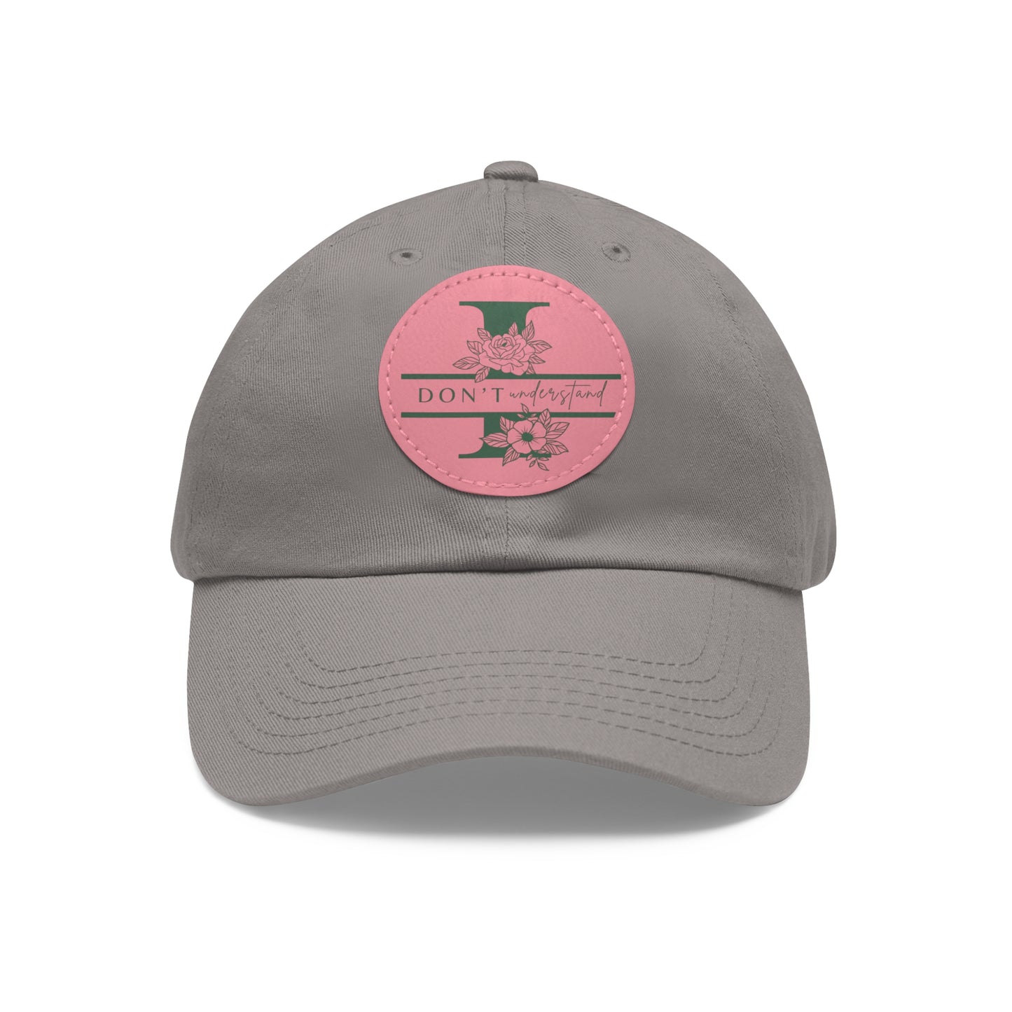 Hat  I dont uinderstand  Leather Patch Baseball Cap