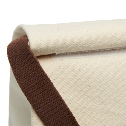 Canvas Lunch Bag — Retro Coffee Cartoon "Coffee Yarn" Design