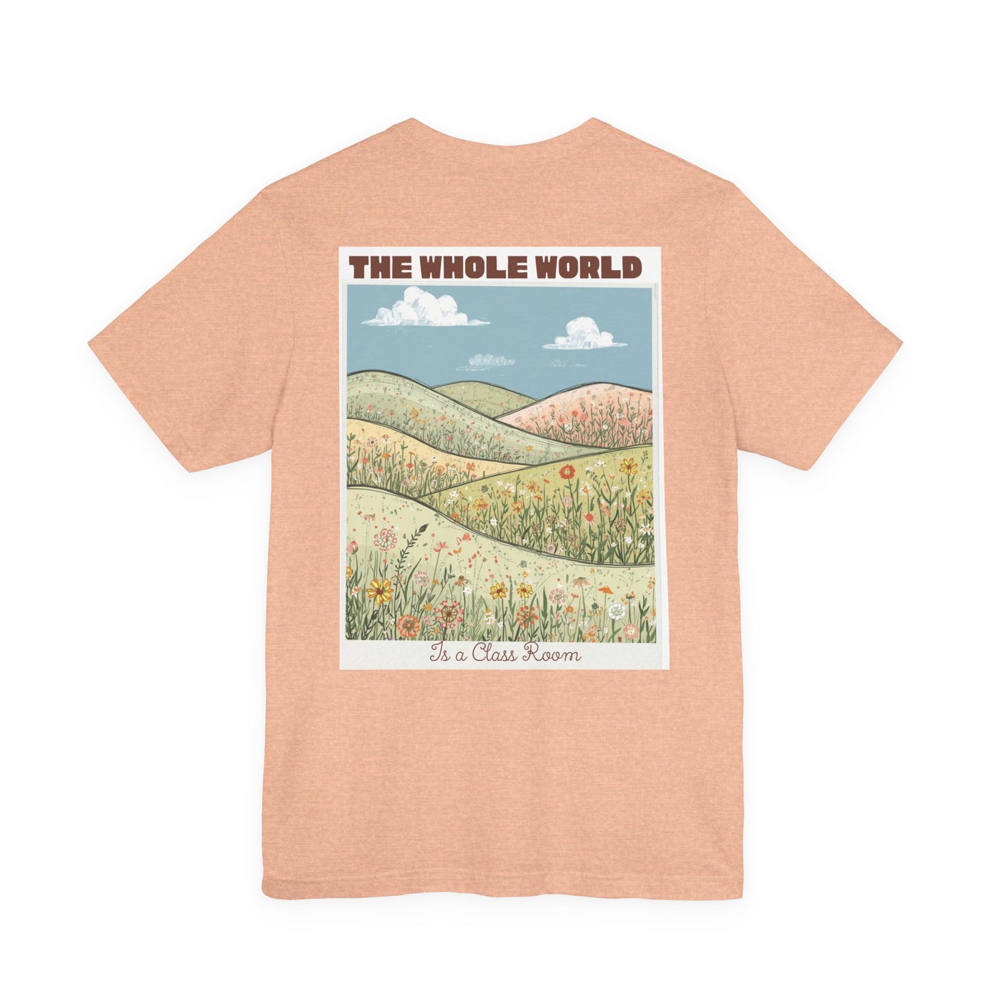 The Whole World Tee — Vintage Meadow Graphic T-Shirt