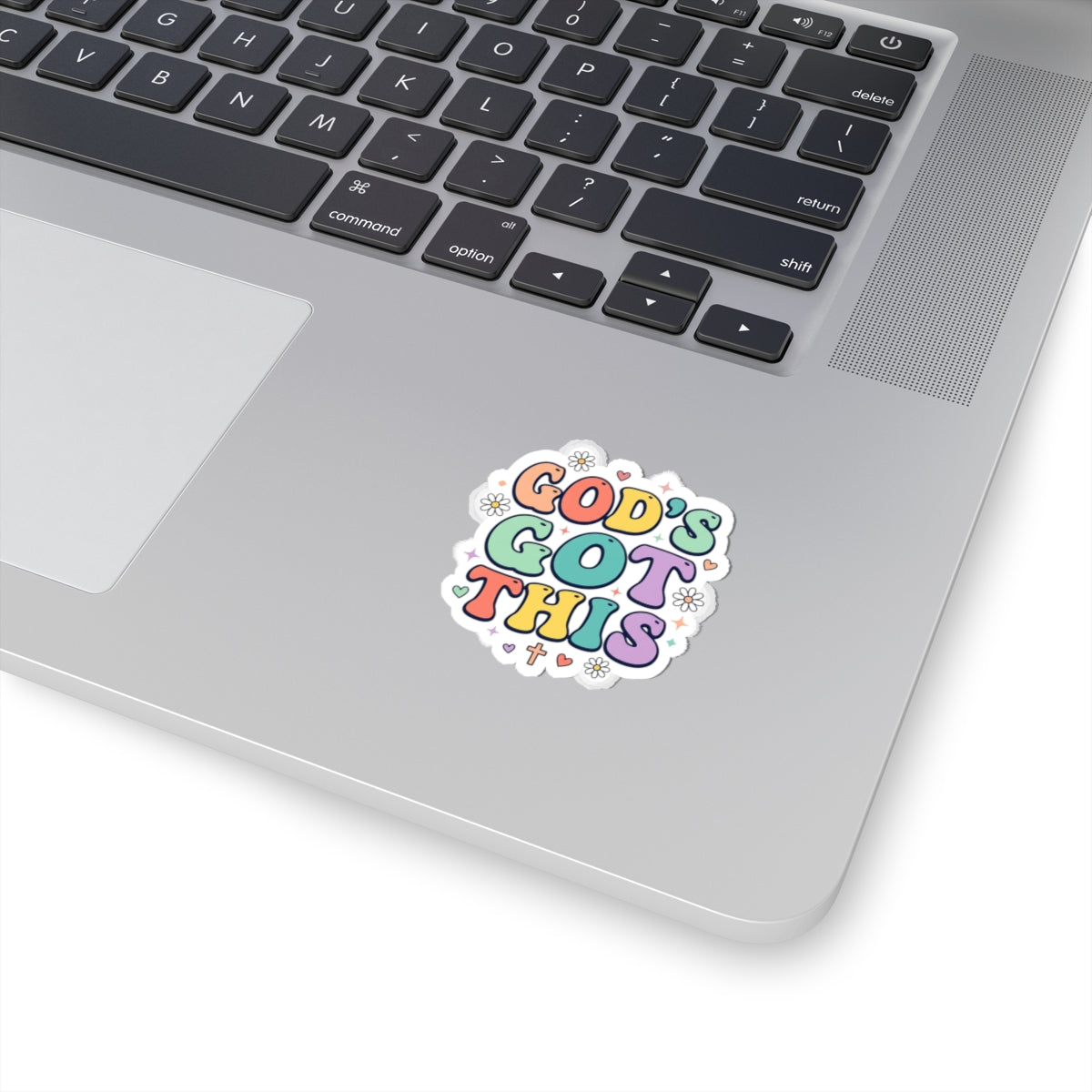 God's Got This Sticker | Colorful Christian Encouragement, Pastel Retro Groovy