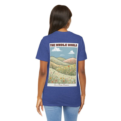 The Whole World Tee — Vintage Meadow Graphic T-Shirt