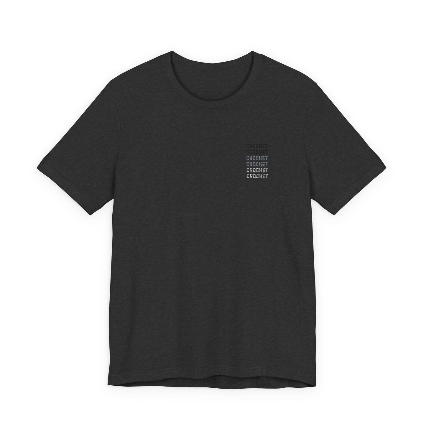 Orange Small-Logo Tee — 'Crochet' Graphic Pocket T-Shirt