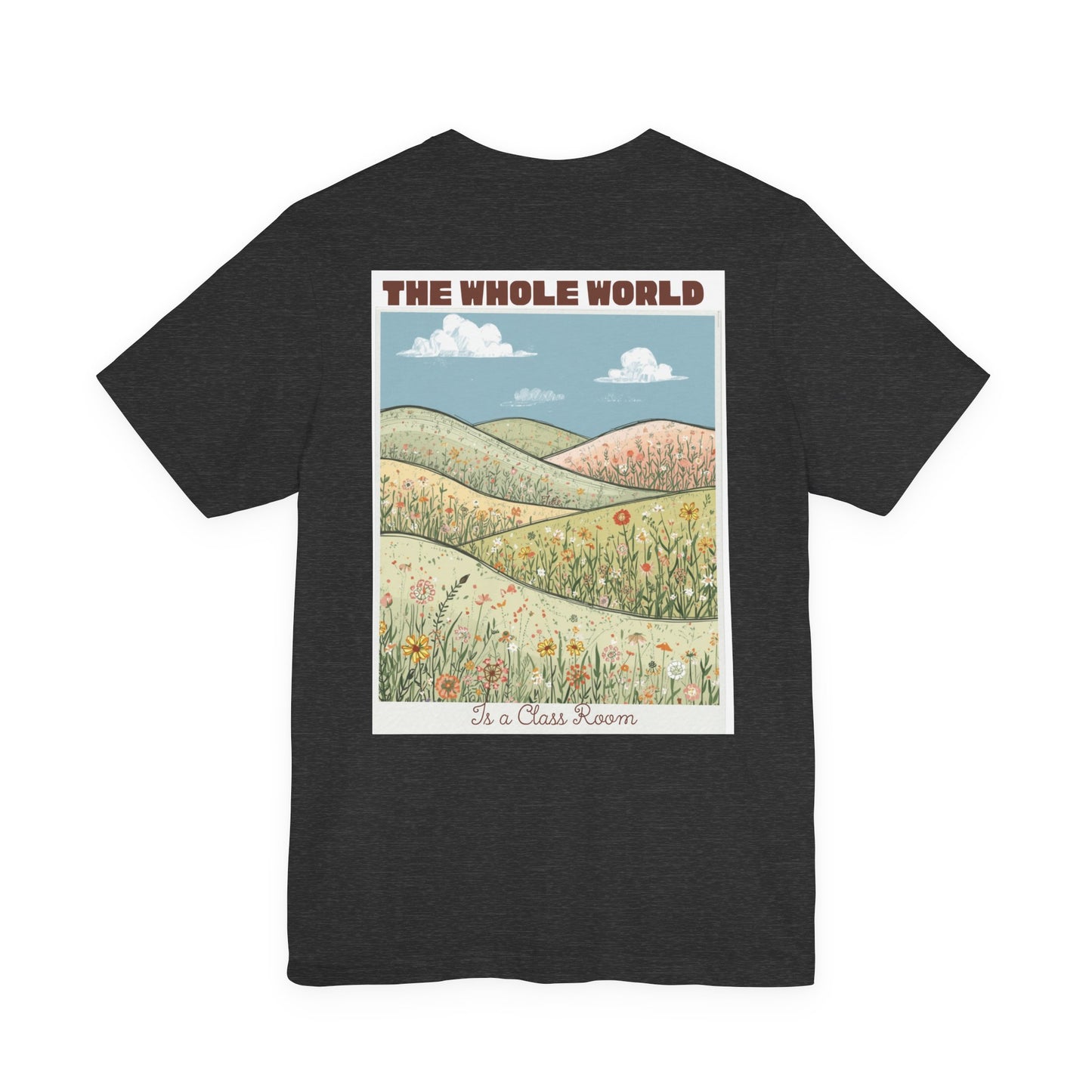 The Whole World Tee — Vintage Meadow Graphic T-Shirt