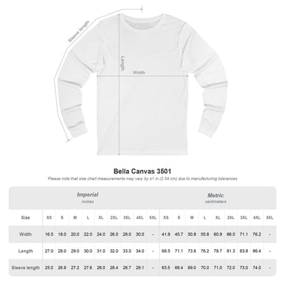 Long Sleeve Tee — 'If You Can Read This Let's Be Friends' Eye Chart Design