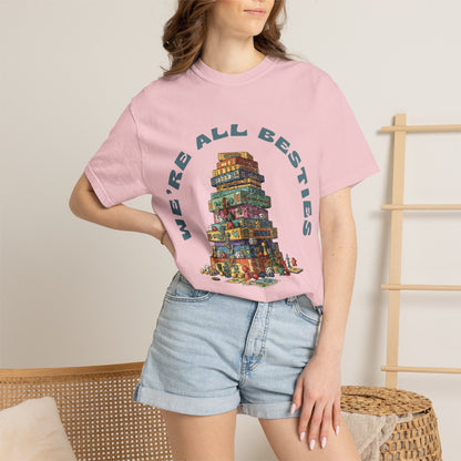 Game Night Besties T-Shirt — "We're All Besties Until Game Night" Graphic Tee