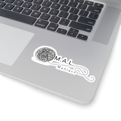 M.A.L. Maniacs Logo Kiss-Cut Sticker — Decorative Laptop Decal