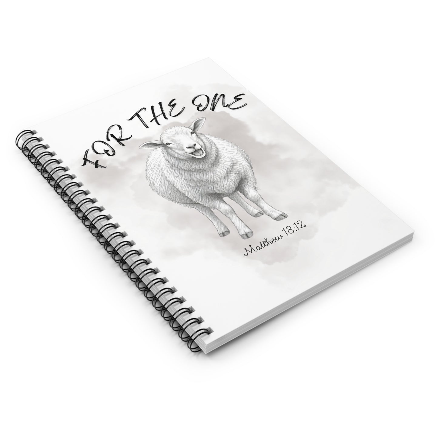 For The One Sheep Spiral Notebook — Matthew 18:12 Journal