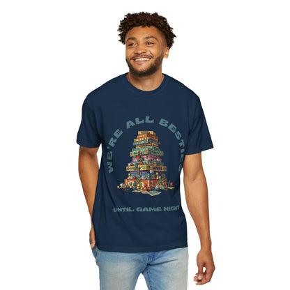 Game Night Besties T-Shirt — "We're All Besties Until Game Night" Graphic Tee