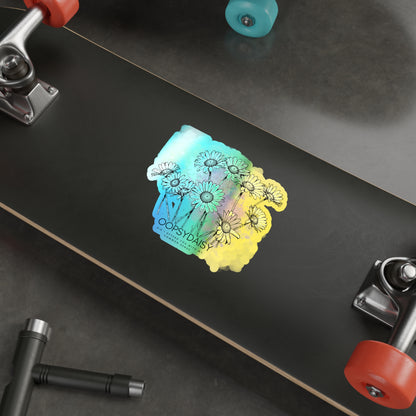 Holographic Daisy Die-Cut Sticker — Oopsydaisy Floral Rainbow Sticker