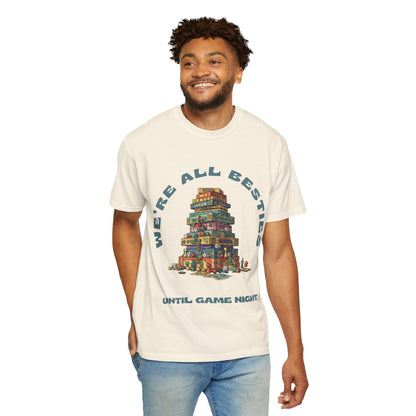 Game Night Besties T-Shirt — "We're All Besties Until Game Night" Graphic Tee