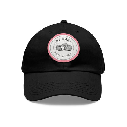 Dad Hat — Round Leather Patch “We Make What We Make”