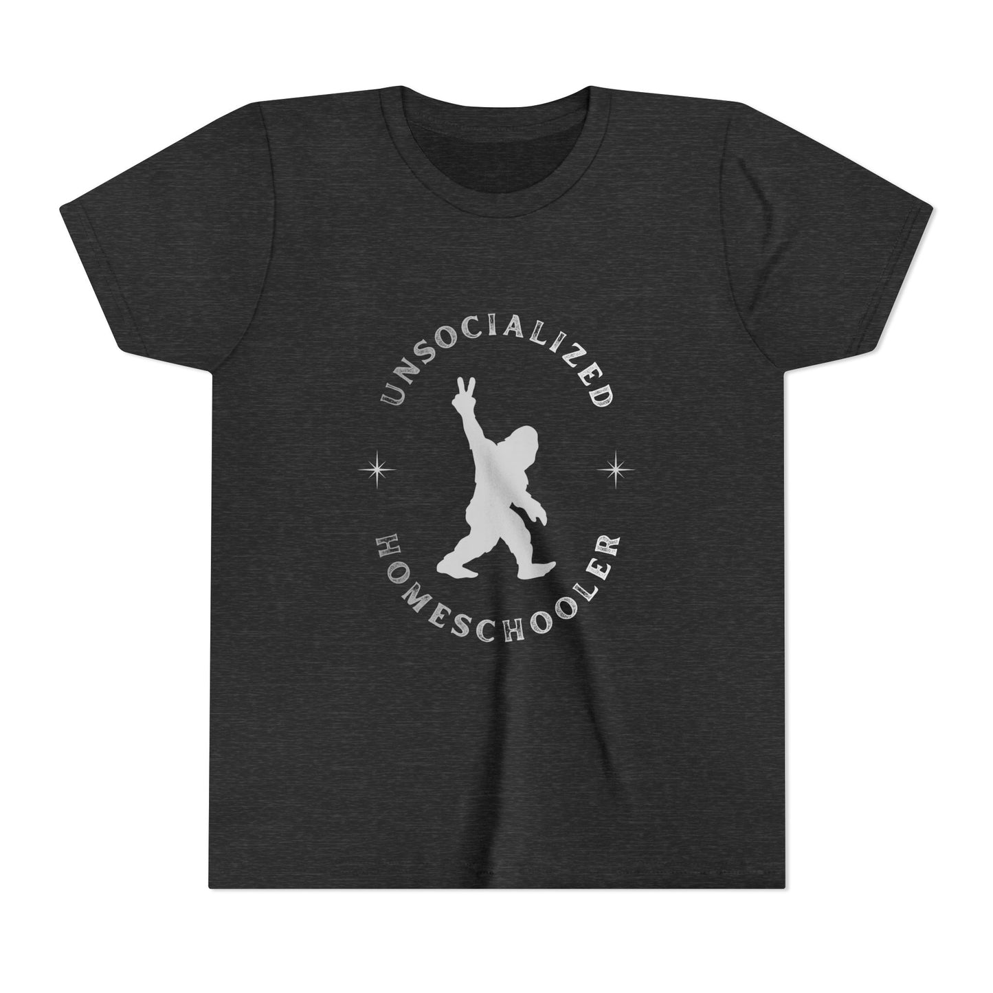 Youth Tee — "Unsocialized Homeschooler" Graphic Shirt (Kids Homeschool Apparel)