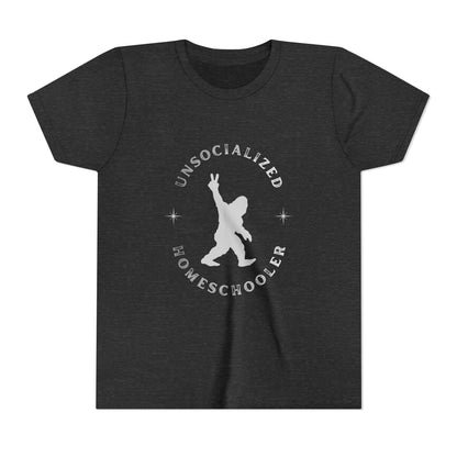Youth Tee — "Unsocialized Homeschooler" Graphic Shirt (Kids Homeschool Apparel)