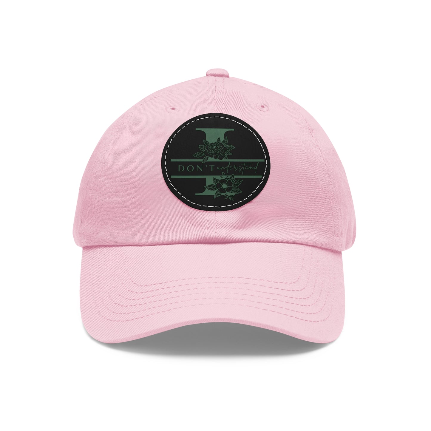 Hat  I dont uinderstand  Leather Patch Baseball Cap