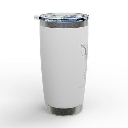 20oz Engraved Tumbler with Whimsical Gremlin Illustration