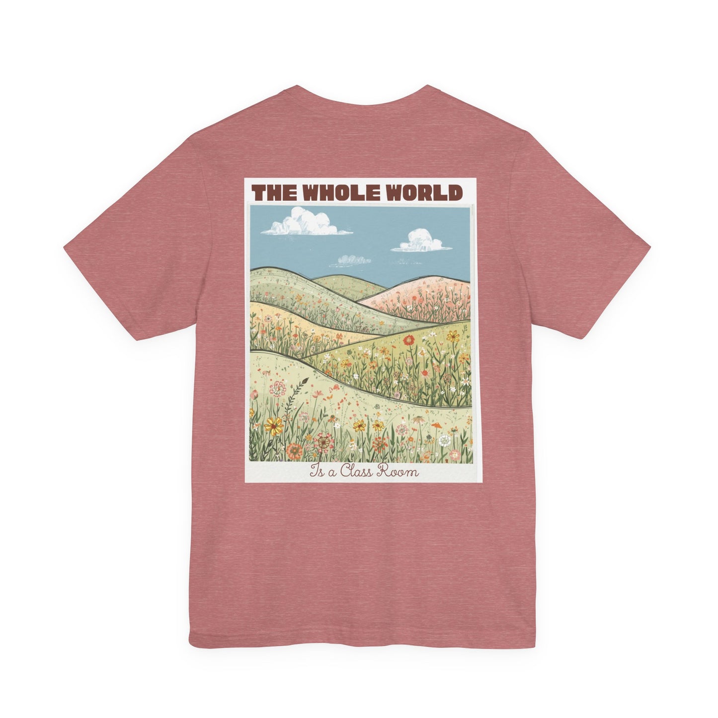 The Whole World Tee — Vintage Meadow Graphic T-Shirt