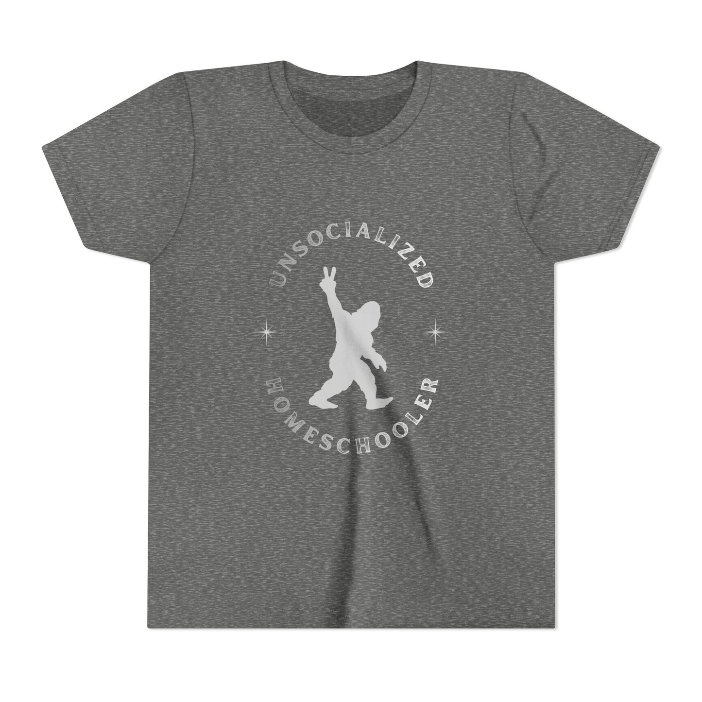 Youth Tee — "Unsocialized Homeschooler" Graphic Shirt (Kids Homeschool Apparel)