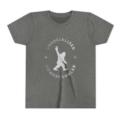 Youth Tee — "Unsocialized Homeschooler" Graphic Shirt (Kids Homeschool Apparel)