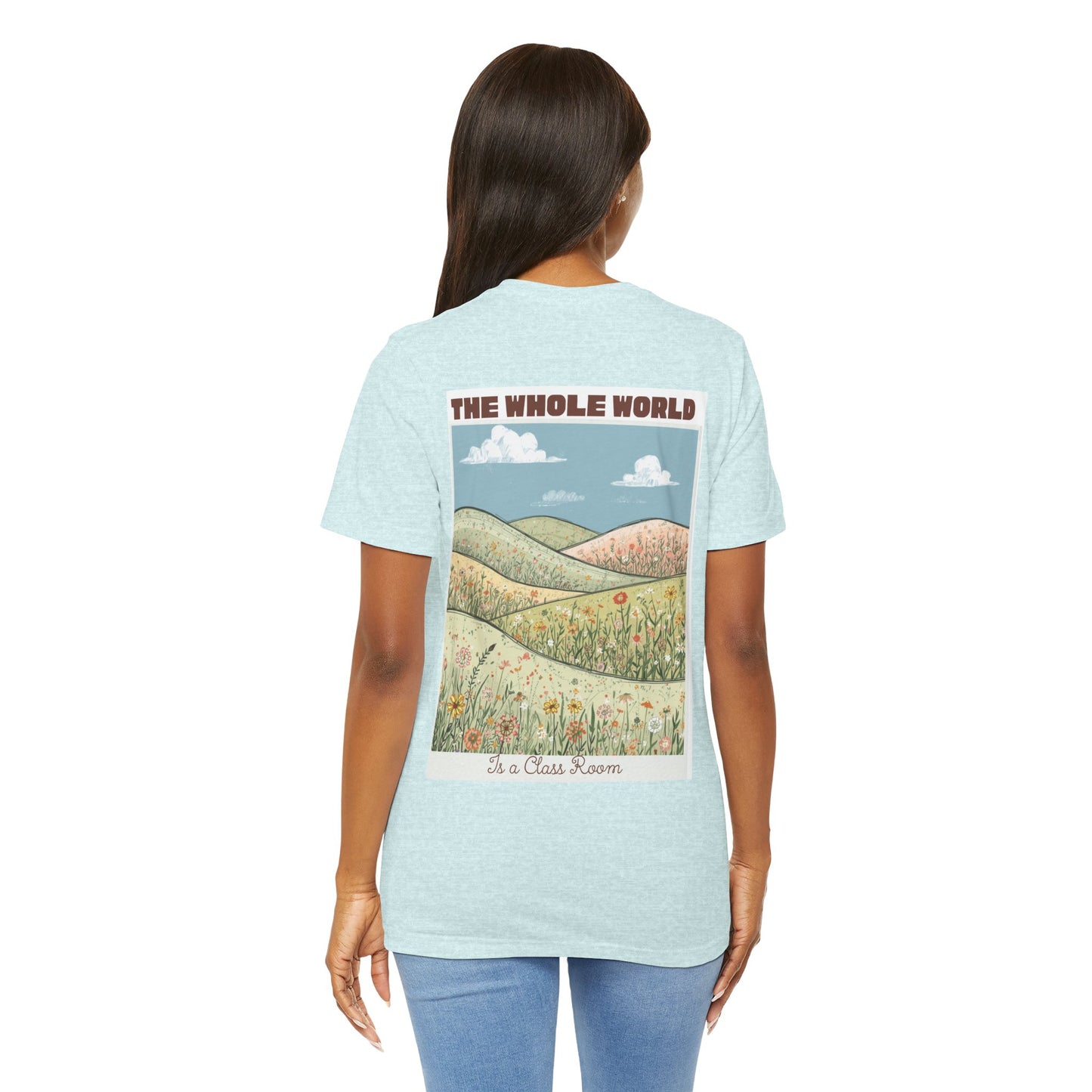 The Whole World Tee — Vintage Meadow Graphic T-Shirt