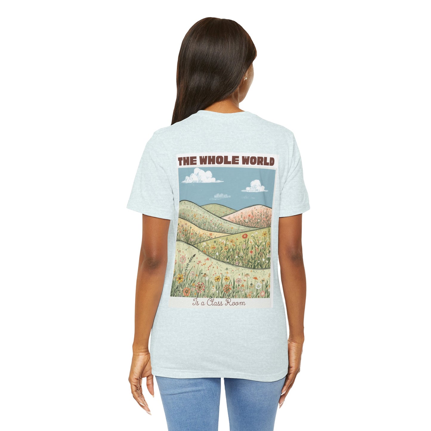 The Whole World Tee — Vintage Meadow Graphic T-Shirt