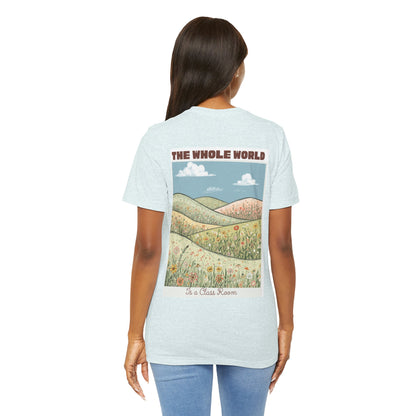 The Whole World Tee — Vintage Meadow Graphic T-Shirt