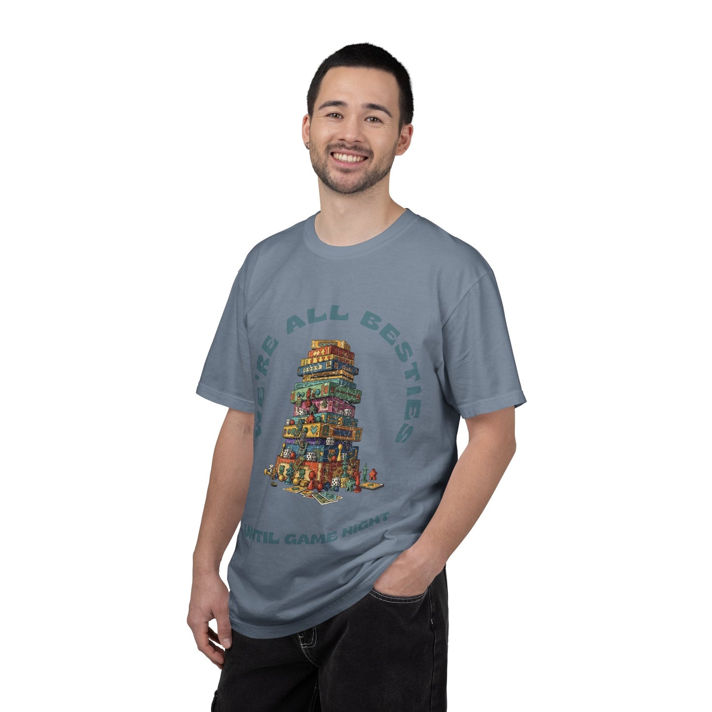 Game Night Besties T-Shirt — "We're All Besties Until Game Night" Graphic Tee